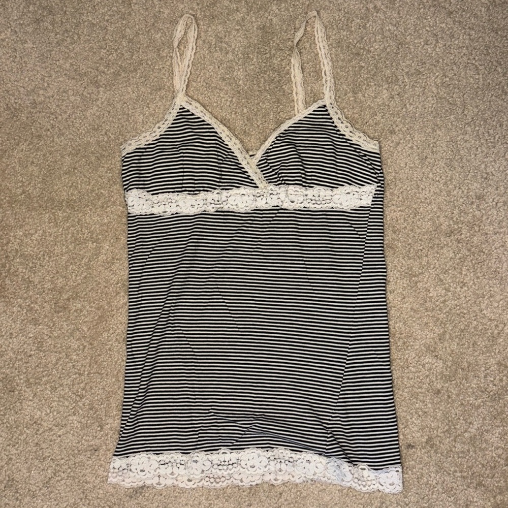 Poof Excellence Women’s Striped Tank Top, Large, Some Wear and Tear (See Pics)